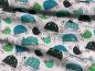 Preview: Patchworkstoff Frogtastic Schildkröten petrol türkis